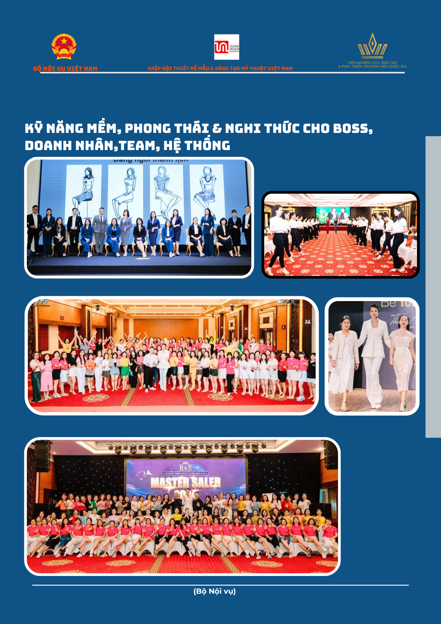 Kỹ năng mềm, phong thái & nghi thức cho boss, doanh nhân,team, hệ thống